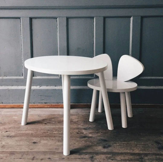 Mickey Chair Montessori Table & Chair,, Wooden Kids Set, Table, For Kids, Activity