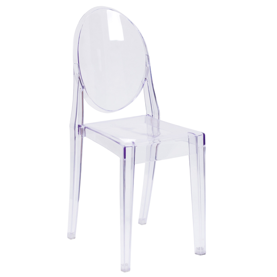 Side Chair in Transparent Crystal - Event or Accent Chair - Stack Chair