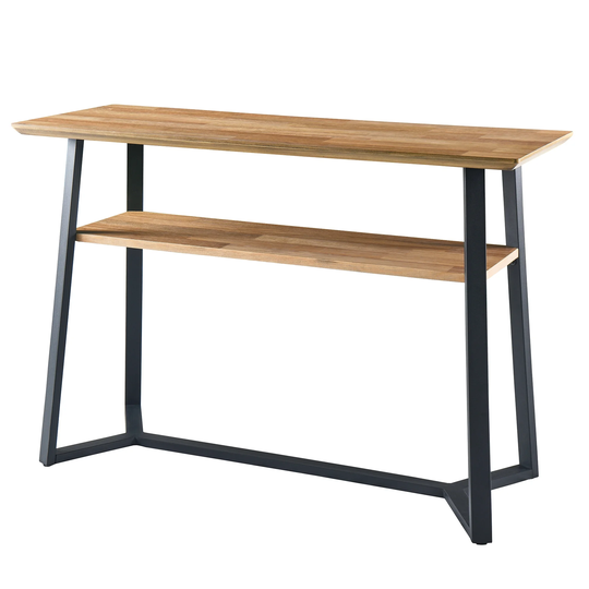 Console Table Narrow Sofa Table Entryway Table with Shelf, 2-Tier