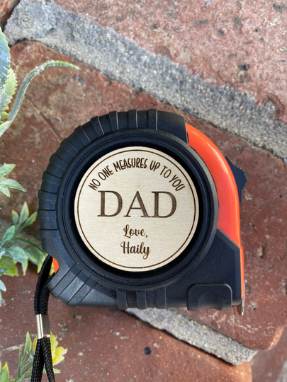No One Measures Up| Personalized Tape Measure| Gift For Dad| Husband| Measure Dad Grandpa Father's Day Gift, 25 Ft