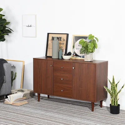 Hoya 47.2" Wide 3 Drawer Sideboard