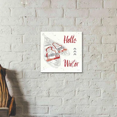 Winter Fashion IX by Anne Tavoletti - Wrapped Canvas Textual Art Print