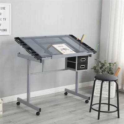 35.43'' x 23.62'' Glass Craft Table