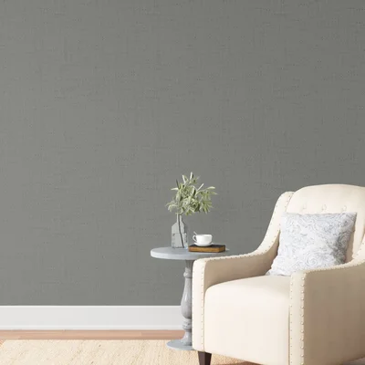 Amann Linen 33' L x 20.5" W Smooth Wallpaper Roll