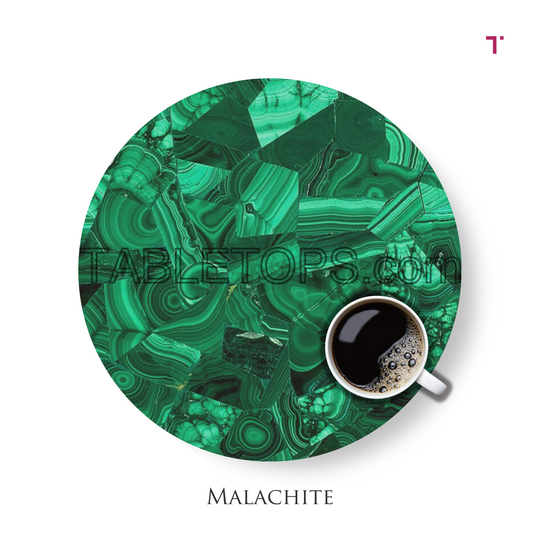 Malachite Agate Table Top Counter Modern Feng Sui Decor Mystical Stone, Healing Stone Crystal With Properties Natural