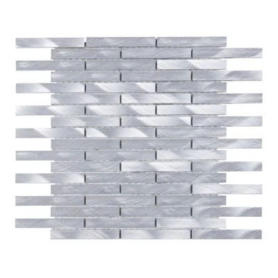 Alumimnum Metal Brickjoint Mosaic Sheet Tile By Modket