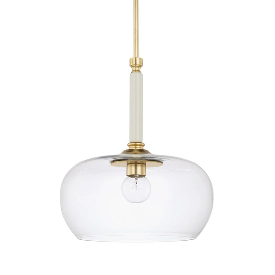 1-light Whisper White Pendant - Whisper White