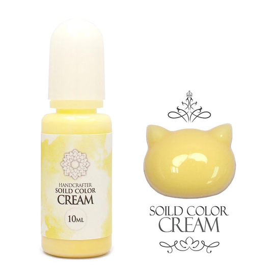 10 Ml Cream | Pastel Yellow, Solid-Color | Opaque Liquid Pigment, Handcrafter Resin Colorant, Color Uv Resin Or Uv/Led Resin, 9 Solid Colors