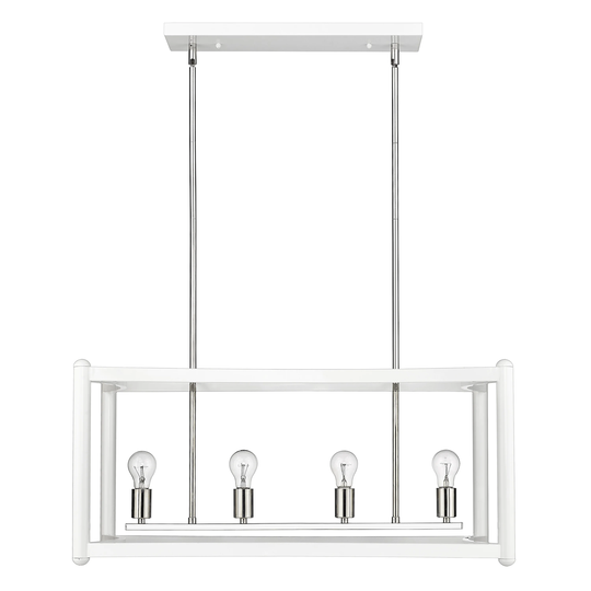 Coyle 8-light White Linear Pendant