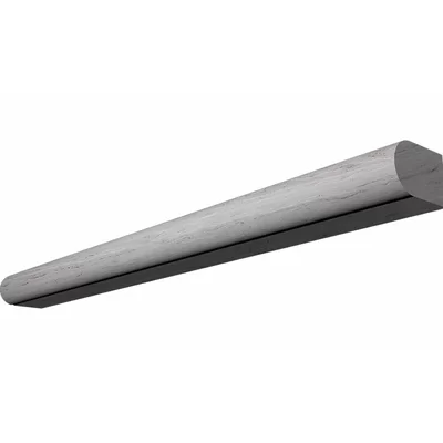 Wood Grain 12" x 1" Honed Marble Pencil Liner Tile Trim in Gray