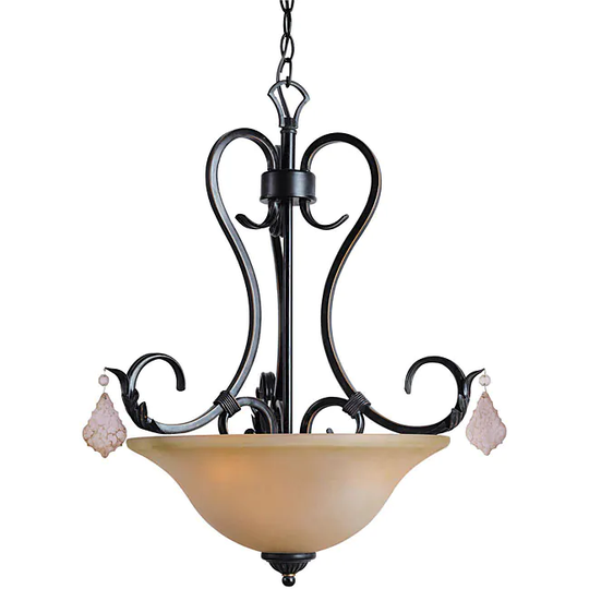 Woodbridge Lighting Firenza 3-light Colonial Bronze Pendant Light