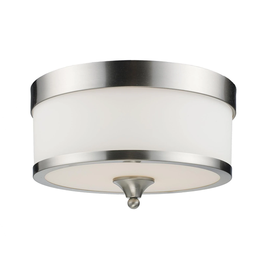 Avery Home Lighting 3-light Milk White Shade Flush Mount