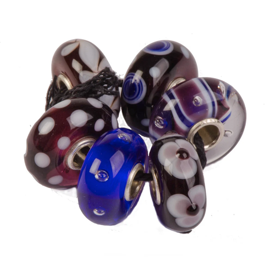 Authentic Trollbeads Glass 64604 Christmas in Hawaii, Kit-6 Retired