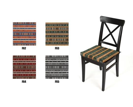 Kilim Chair Pad Turkish Moroccan Persian Bohemian Southwestern Kilim Rug Dining Kitchen Living Room Square Chair Pad Cushion Cover With Ties