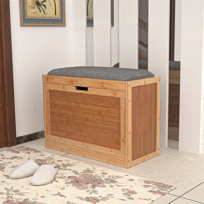 Bamboo Shoe Storage Bench