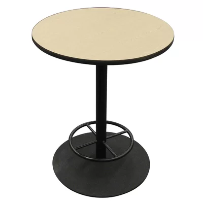 Café Cast Iron Pedestal Base - Footring 30" Circular Cafeteria Table