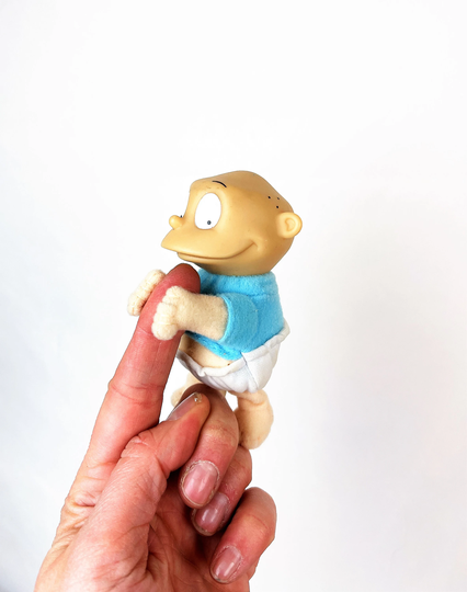 Vintage 1990S 90S Rugrats Tommy Pencil Topper Plush Gripper Clip Toy