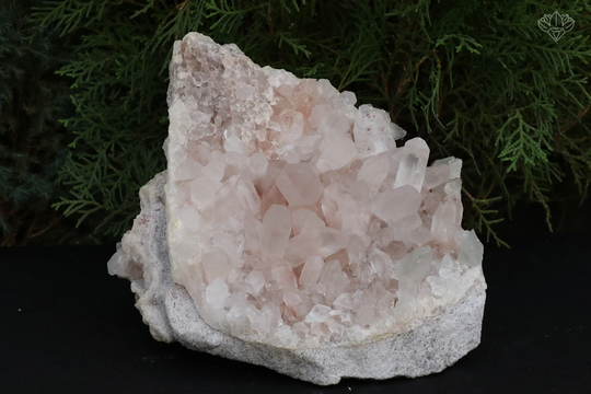 Clear Pencil, Pink Samadhi Quartz, 2.800Kg Quartz Points Crystal Cluster, Pointed Pnqbs 534