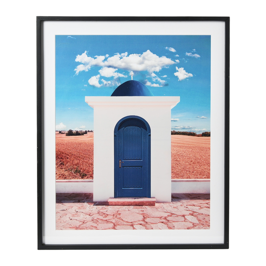 Wood Framed Architecture Photograph - Multi-Color