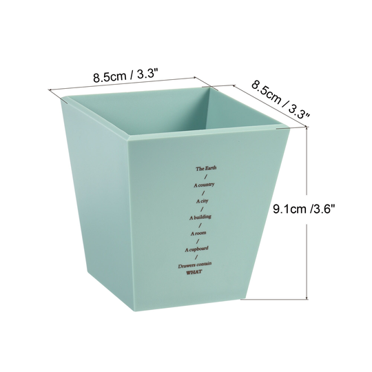 Pen Cup Holder, Plastic Pencil Stand Desk Stationery Organizer