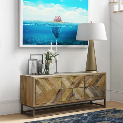 Stratton 52" Wide 2 Drawer Mango Wood Sideboard