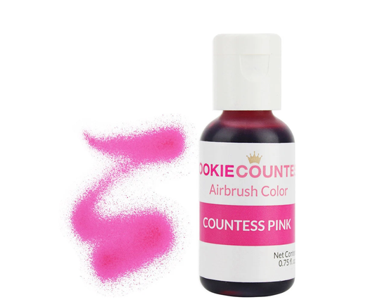 Countess Pink Airbrush Coloring .75 Oz - Highly Pigmented Countess Pink Airbrush Coloring With Superior Strength & Spray-Ability