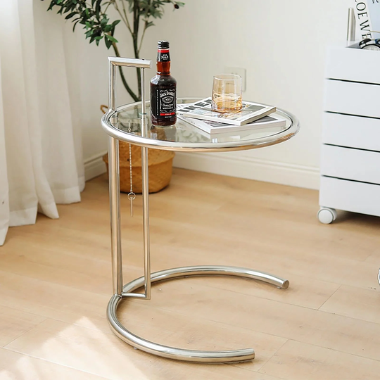 Mid-Century Coffee Table Height Adjustable Side Table End Table