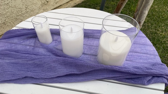 Dusty Violet Gauze Table Runner Hand Dyed, Wedding Cheesecloth Table Runner, Any Color, Decor Gauze, Bridal, Party