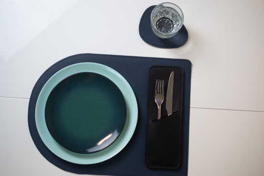 Personalized Dining Table Sets, Custom Placemat, Leather Accessories, Home Gift, Luxury Decor, Coaster Set, Decor