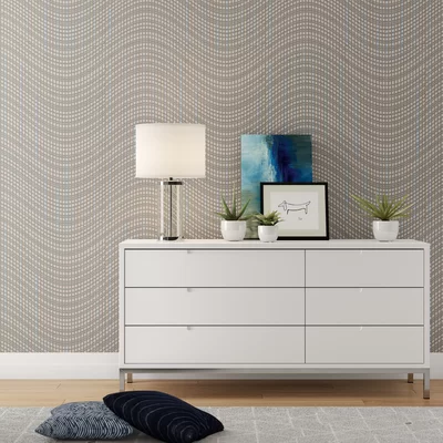 Laird Wave 33' L x 21" W Wallpaper Roll