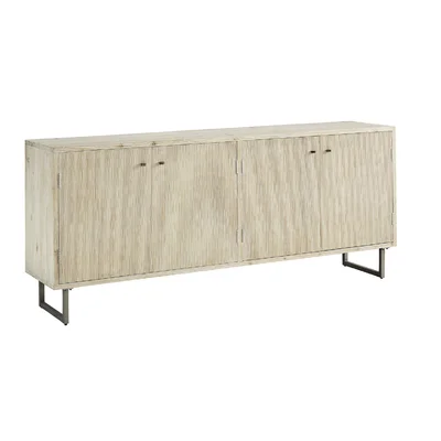 Hermelindo 80" Wide Pine Solid Wood Sideboard