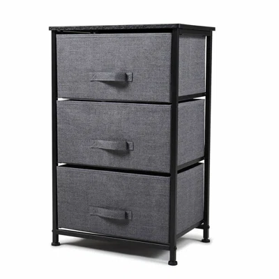Jaushua Non-Woven 3 Drawer Storage Chest