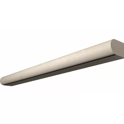 Crema Marfil 12" x 1" Polished Marble Pencil Liner Tile Trim in Polished
