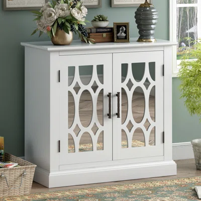 29.5" W Wood Sideboard With 2 Doors