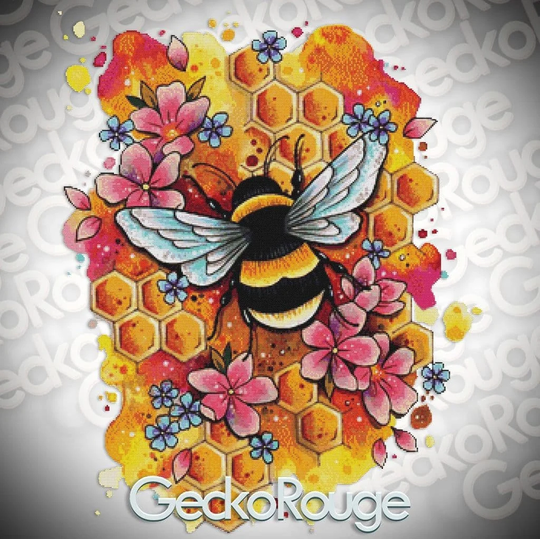Bee By Lorna Laine Modern Cross Stitch Art Kit