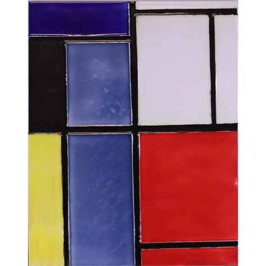 La Pastiche Tableau 3 with Multi-color Trivet/Wall Accent Ti