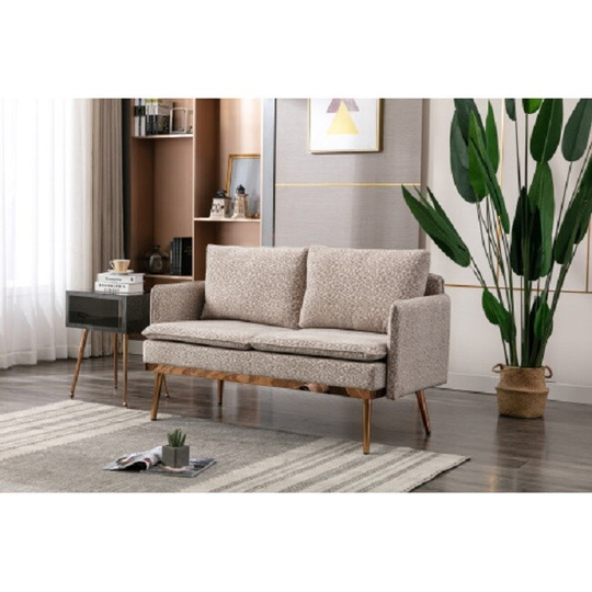 Sofa , Accent sofa .loveseat sofa with iron feet