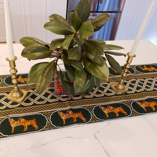 Brussels Griffon Table Runner, Mother's Day Gift, Linen, Decor, Custom Runner