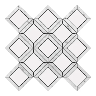 Bianco Dolomite Marble Brick Joint Mosaic Wall & Floor Tile
