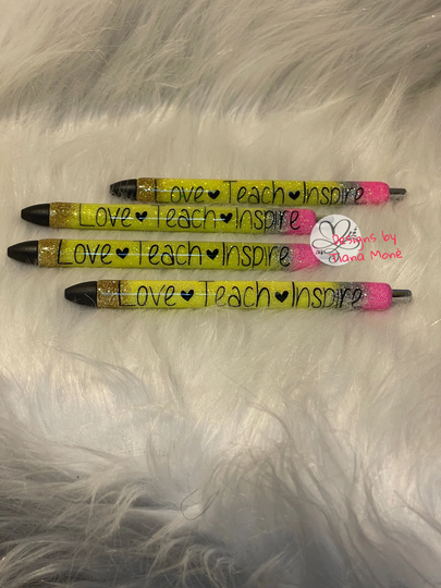 Pencil Pen Glitter | Teacher