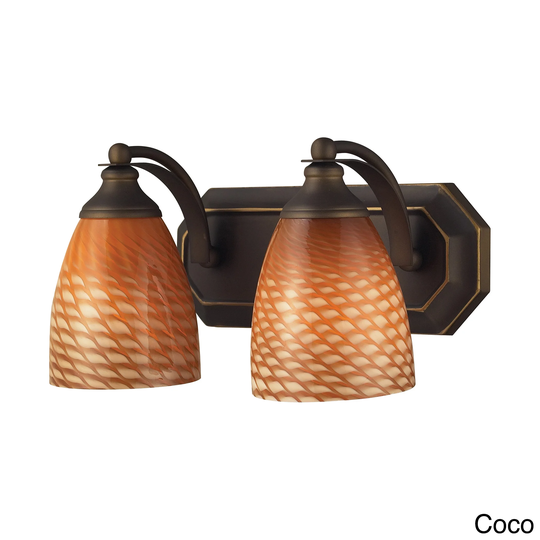 Celina Aged Bronze 2-light Vanity