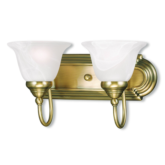 Livex Lighting Belmont Antique Brass 2-light Bath Light