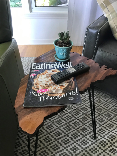Wood South Carolina Shaped Side Table