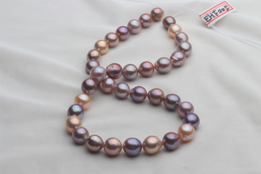 Natural Mixed Color Freshwater Nucleated Pearl Bead String, Ehf005