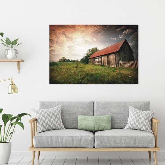 Yosemite Home Decor "Country Paradise" Tempered Glass Wall Art - Multi-Color