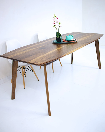 Danish Modern Walnut Table| Handcrafted Solid Wood Furniture By Moderncre8Ve