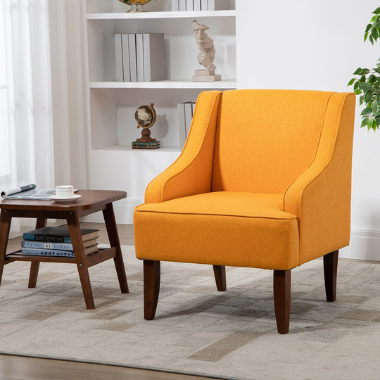 28.5" Velvet Lounge Swivel Arm Chair with Comefortable Cushion