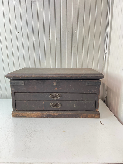 Vintage Machinist Chest, Wood Tool Box, Drawer Storage Cabinet, Craft Vintage Organizer, File Box