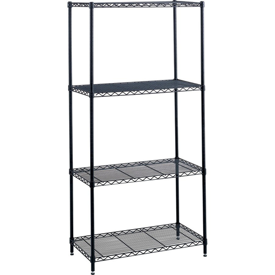 Safco Industrial Wire Shelving 72", Black