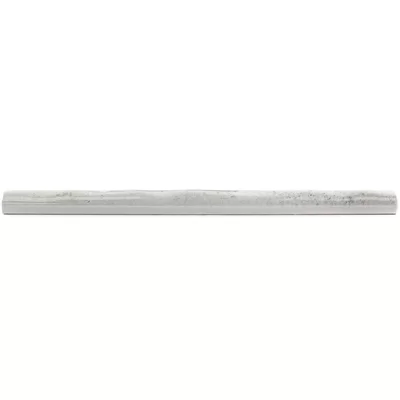 Moze 12" x 0.75" Ceramic Pencil Liner Tile Trim in Gray